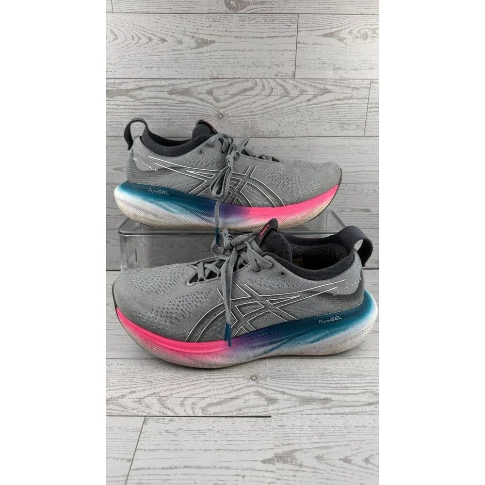 Asics Gel-Nimbus 25 1012B356 Gray 9B Womens Sneakers Athletic Running Shoes #657
